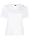 Adidas By Stella Mccartney Logo-print Short-sleeved T-shirt In White