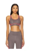 Adidas By Stella Mccartney Truepace Sports Bra In Charcoal