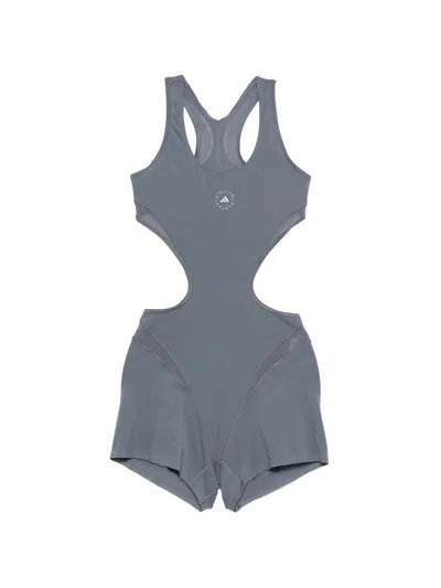 Adidas By Stella Mccartney Cut-out Jumpsuit In Blue