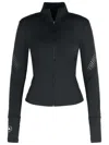 Adidas By Stella Mccartney Tpr Black Polyamide Blend Sweatshirt In Black