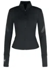Adidas By Stella Mccartney Tpr Black Polyamide Blend Sweatshirt In Black