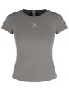 Adidas By Stella Mccartney Tpr Grey Polyamide Blend T-shirt In Gray