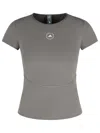 Adidas By Stella Mccartney Tpr Grey Polyamide Blend T-shirt In Gray
