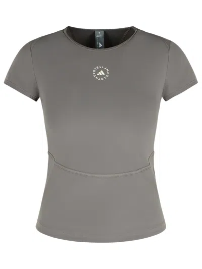 Adidas By Stella Mccartney Tpr Grey Polyamide Blend T-shirt In Gray