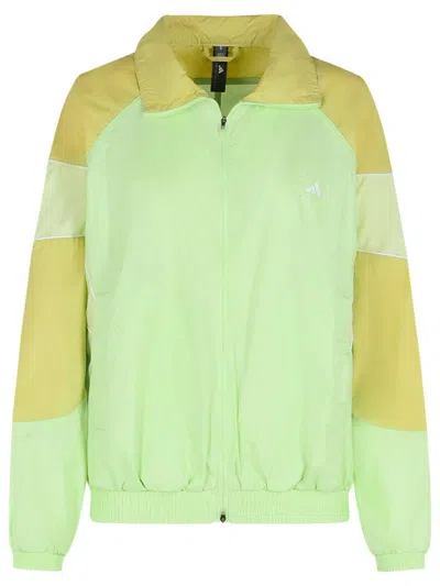 Adidas By Stella Mccartney 'track' Green Polyester Sweatshirt