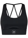 Adidas By Stella Mccartney Top Bra Da Yoga Truestrength In Black