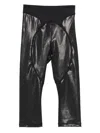 Adidas By Stella Mccartney Black Metallic Panelled Trousers In Black
