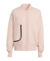 Adidas By Stella Mccartney True Nature Woven Bomber Vapor Pink In Steam Pink