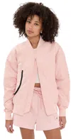Adidas By Stella Mccartney True Nature Woven Bomber Vapor Pink In Vapor Pink