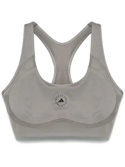 Adidas By Stella Mccartney True Purpose Sports Bra In Grey