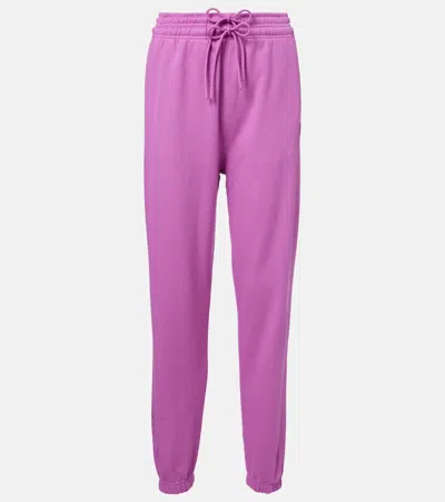 Adidas By Stella Mccartney Truecasuals Cotton Jersey Sweatpants In Pink
