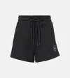 Adidas By Stella Mccartney Asmc High Waist Terry Shorts In Black