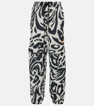 Adidas By Stella Mccartney Truecasuals Printed High-rise Sweatpants In Chapea/black