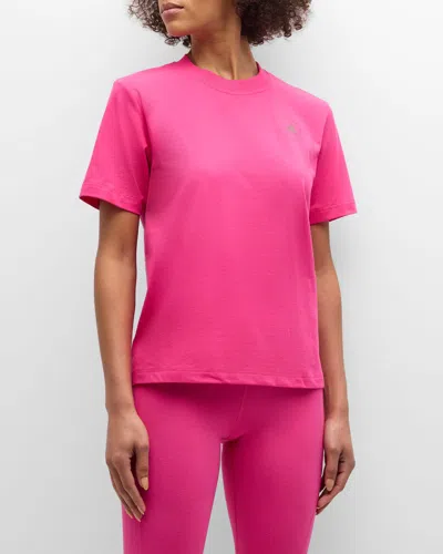 Adidas By Stella Mccartney Truecasuals Short-sleeve Crewneck T-shirt In Pink