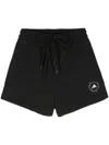 Adidas By Stella Mccartney Adidas By Stella Mc Cartney Logo Training Shorts In Black  