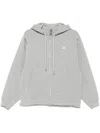 Adidas By Stella Mccartney Adidas By Stella Mc Cartney Logo Organic Cotton Hoodie In Grey