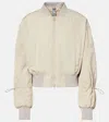 Adidas By Stella Mccartney Cropped-bomberjacke Truenature In Beige