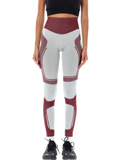 Adidas By Stella Mccartney Truenature Ribbed Stretch Recycled Jacquard-knit Leggings In Multi