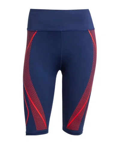 Adidas By Stella Mccartney Truepace Bike Leggings In Blue