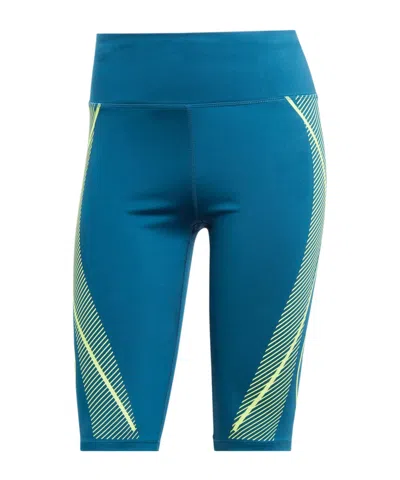 Adidas By Stella Mccartney Truepace Biker Shorts In Blue