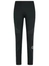 Adidas By Stella Mccartney 'truepace' Black Polyester Blend Running Leggings In Black