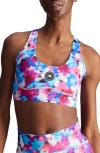 Adidas By Stella Mccartney Truepace Floral Sports Bra In Multi
