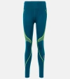 Adidas By Stella Mccartney Truepace Running Leggings In Tech Mineral