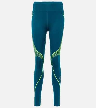 Adidas By Stella Mccartney Truepace Running Leggings In Tech Mineral