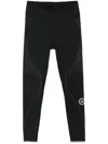 Adidas By Stella Mccartney Asmc Stripe-detail Leggings In Black