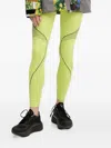 Adidas By Stella Mccartney Truepace Logo-detail Leggings In Green