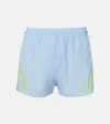 Shop Adidas By Stella Mccartney Truepace Logo Running Shorts In Blue