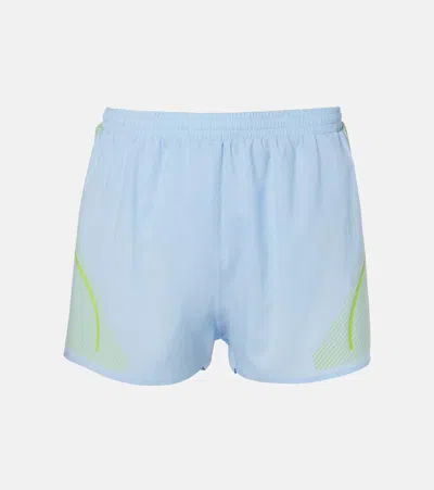 Adidas By Stella Mccartney Truepace Logo Running Shorts In Blue