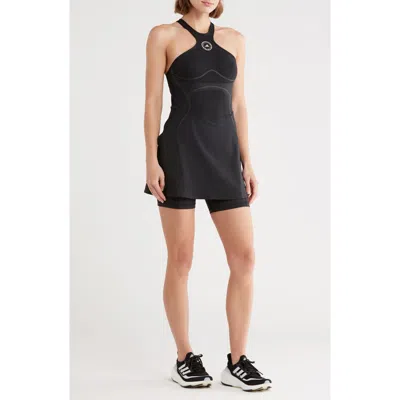 Adidas By Stella Mccartney Truepace Racerback Running Dress In Black