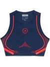 Adidas By Stella Mccartney Truepace Running Performance Top In Blue