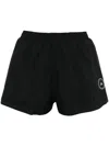 Adidas By Stella Mccartney Truepace Recycled-shell Shorts In Black