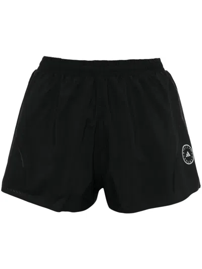 Adidas By Stella Mccartney Truepace Recycled-shell Shorts In Black