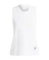 Adidas By Stella Mccartney True Pace Running Logo-print Tank Top In White