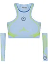 Adidas By Stella Mccartney Truepeace Running Top In Blue