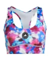 Adidas By Stella Mccartney Truepace Floral Sports Bra In White