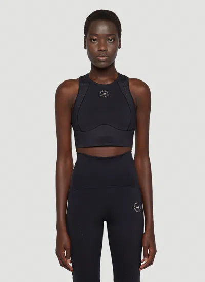 Adidas By Stella Mccartney Truepur Crop Top In Burgundy