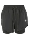 Adidas By Stella Mccartney Asmc Tpr 2in1sh In Black