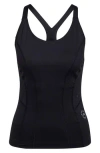 Adidas By Stella Mccartney Truepurpose Aeroready Racerback Tank In Black