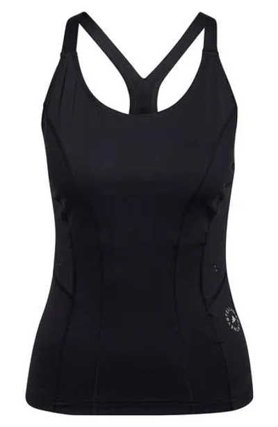 Adidas By Stella Mccartney Truepurpose Aeroready Racerback Tank In Black
