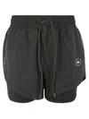 Adidas By Stella Mccartney Asmc Tpr 2in1sh In Black