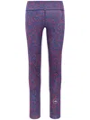 Adidas By Stella Mccartney Truepurpose Optime Printed Performance Leggings In Purple