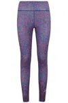 Adidas By Stella Mccartney Truepurpose Optime Printed Performance Leggings In Purple
