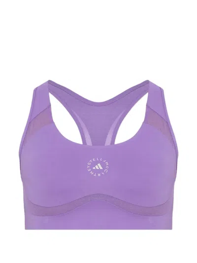 Adidas By Stella Mccartney Truepurpose Power Impact Training Bra In Purple