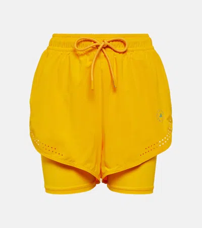 Adidas By Stella Mccartney Truepurpose Running Shorts In Yellow