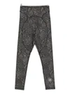 Adidas By Stella Mccartney Truepurpose Snakeskin-print Leggings In Gray