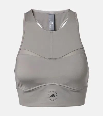 Adidas By Stella Mccartney Truepurpose Sports Bra In Grey